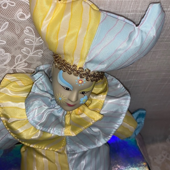 17" Vtg Sugar Loaf Harlequinn jester clown classiques - Picture 6 of 12